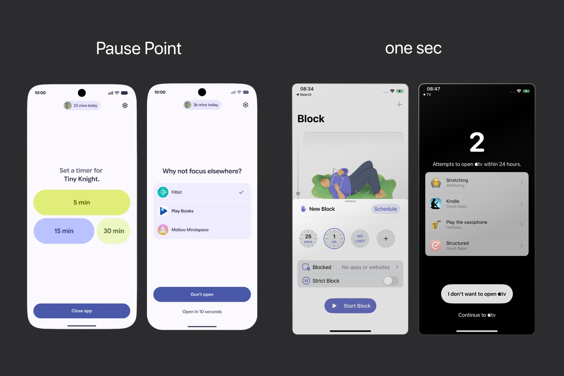 one sec offers the same features as Pause Point (and many more).