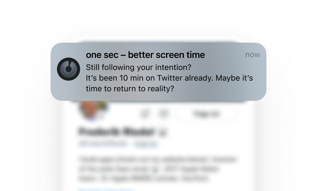 Get the most out of one sec’s App Closing Reminders